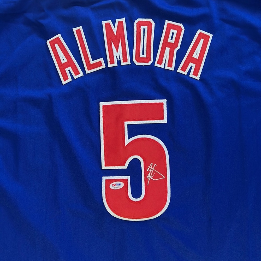 Cubs Albert Almora signed 2016 Jersey XL